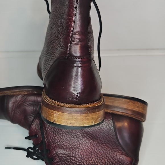 TAFT The Rome Cap Toe Leather Boots Oxblood Burgundy Red Size 44,Classic Design main image 6